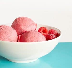 Vitamix raspberry ice cream