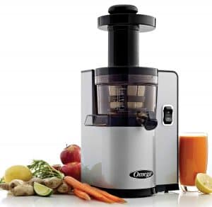 Omega VSJ843QS Vertical Slow Masticating Juicer for celery