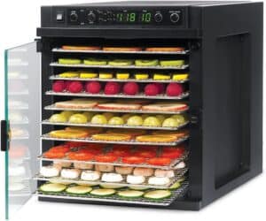 Tribest Sde-s6780-b Sedona Express, Digital Food Dehydrator with Stainless Steel Trays