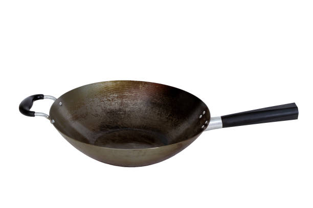 carbon steel wok with handles